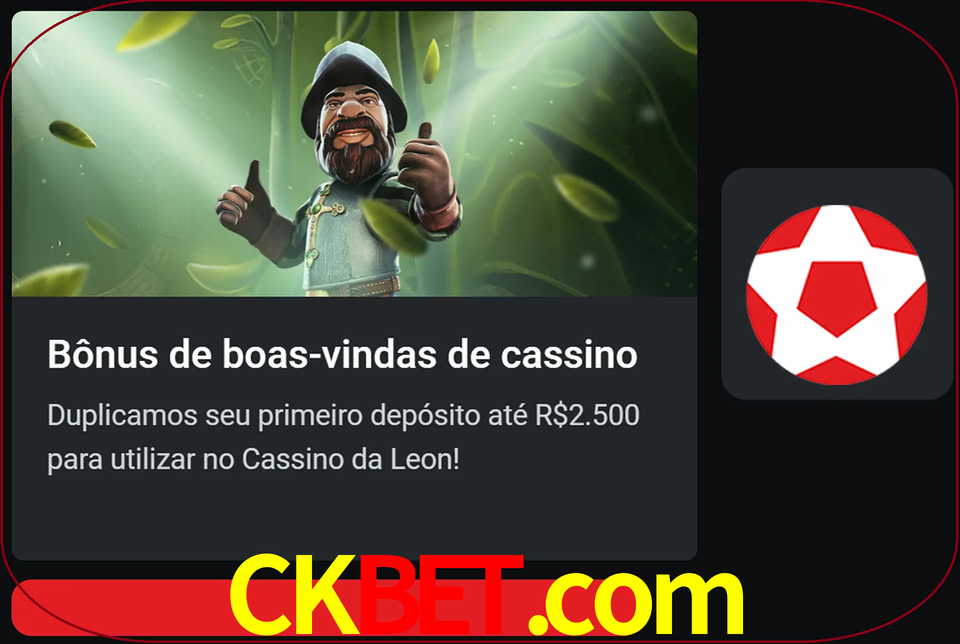 Receba seu dinheiro do bônus de boas-vindas após o primeiro depósito.